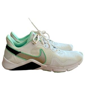 Nike Legend Essential 2 White Green Glow Women's Sz 9